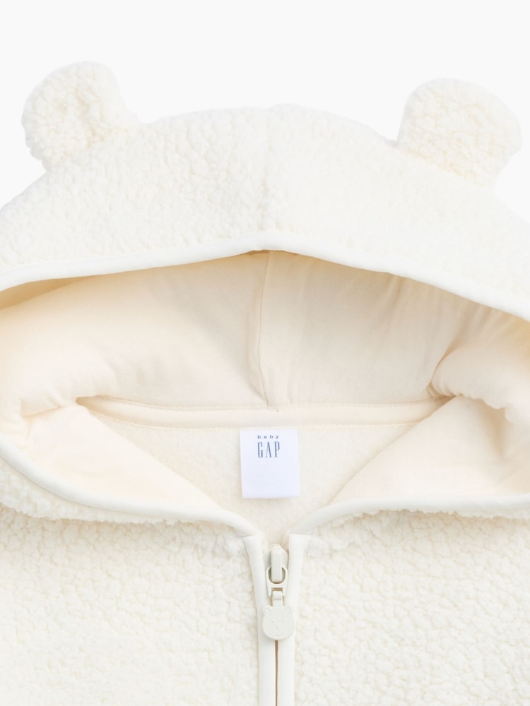 Gap Sherpa Bear Zip-hettegenser med glidelås (6måneder–5år) - Bilde 3 av 3 Gap Sherpa Bear Zip-hettegenser med glidelås (6måneder–5år) - Bilde 3 av 3