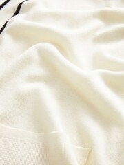 Ecru White Tipped Longline Cardigan - Image 6 of 6