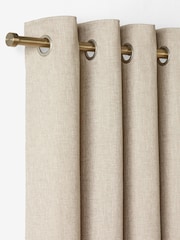 Brass Stud Finial Extendable 28mm Curtain Pole Kit - Image 2 of 3