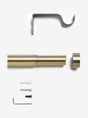 Brass Stud Finial Extendable 28mm Curtain Pole Kit - Image 3 of 3