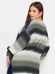 Yours Curve Black Grey True Knitwear Jumper - Image 4 of 5