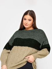 Yours Curve Black chrome True Knitwear Jumper - Image 1 of 4