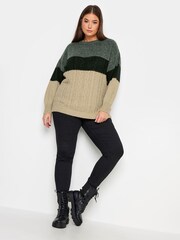 Yours Curve Black chrome True Knitwear Jumper - Image 2 of 4