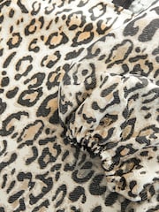 Animal Print Puff Sleeve Jacquard Dress (3-16yrs) - Image 6 of 6