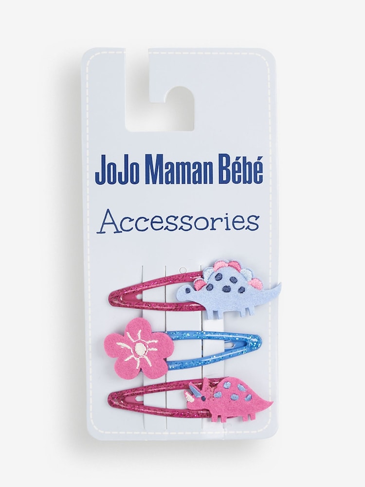 JoJo Maman Bébé Berry Dinosaur 3-Pack Character Clips - Image 1 of 3