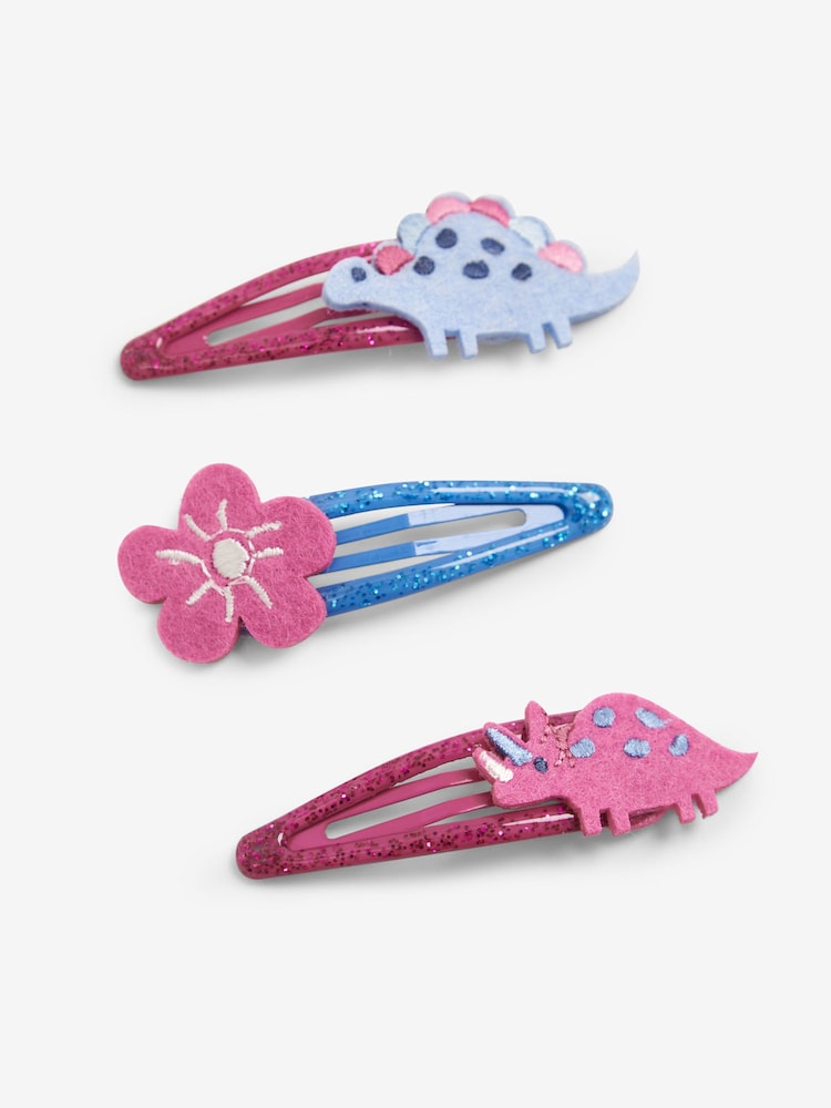 JoJo Maman Bébé Berry Dinosaur 3-Pack Character Clips - Image 3 of 3