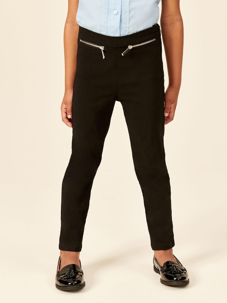 Black Stretch Skinny Trousers (3-16yrs) - Image 1 of 6