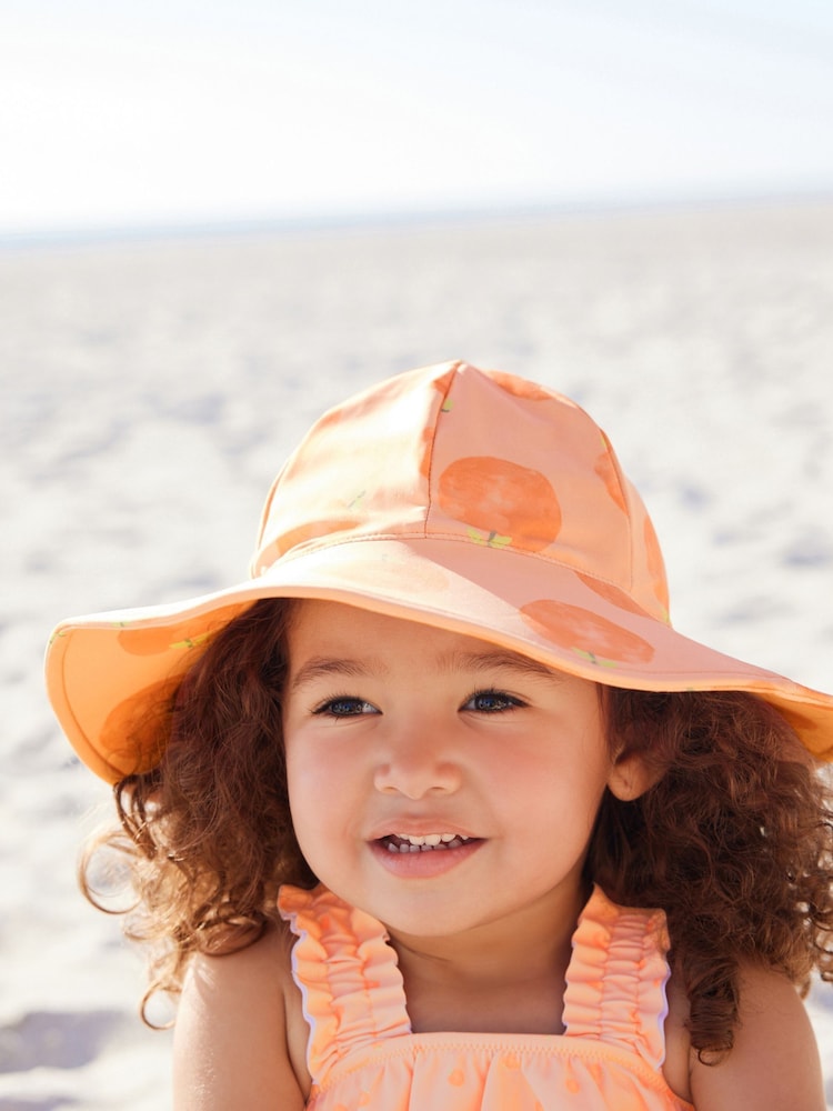 Orange Peach Swim Hat (3mths-10yrs) - Image 1 of 5