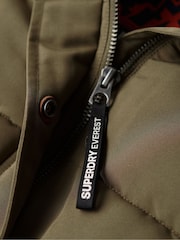 Superdry Green Everest Faux Fur Puffer Gilet - Image 5 of 6