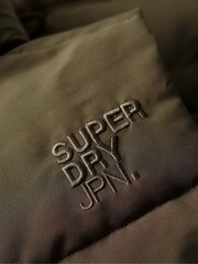 Superdry Green Everest Faux Fur Puffer Gilet - Image 6 of 6