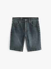 Dunkelblau - Denim-Shorts mit Stretchanteil - Bild 5 von 7