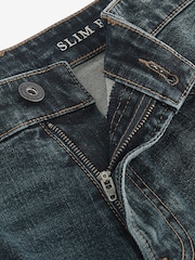 Dunkelblau - Denim-Shorts mit Stretchanteil - Bild 6 von 7