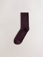 Burgundy Red Modal Ankle Socks 4 Pack - Image 5 of 7