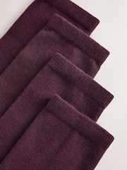 Burgundy Red Modal Ankle Socks 4 Pack - Image 6 of 7