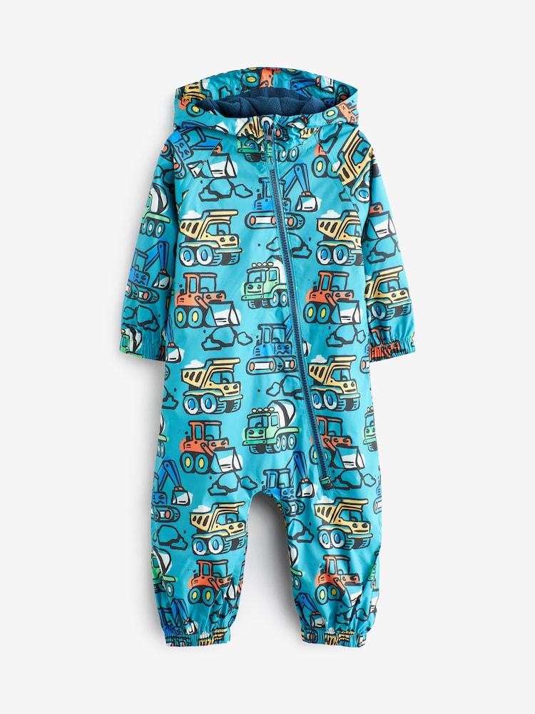 Modra s kopačem - Nepremočljiva obleka Puddlesuit s polsteno podlogo (3mths-7yrs) - Slika 1 iz 6