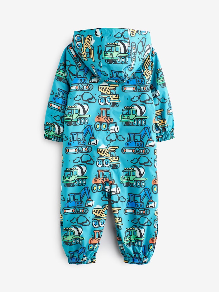 Modra s kopačem - Nepremočljiva obleka Puddlesuit s polsteno podlogo (3mths-7yrs) - Slika 2 iz 6