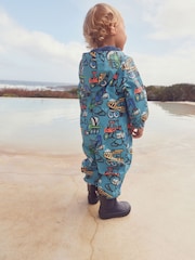 Modra s kopačem - Nepremočljiva obleka Puddlesuit s polsteno podlogo (3mths-7yrs) - Slika 5 iz 6