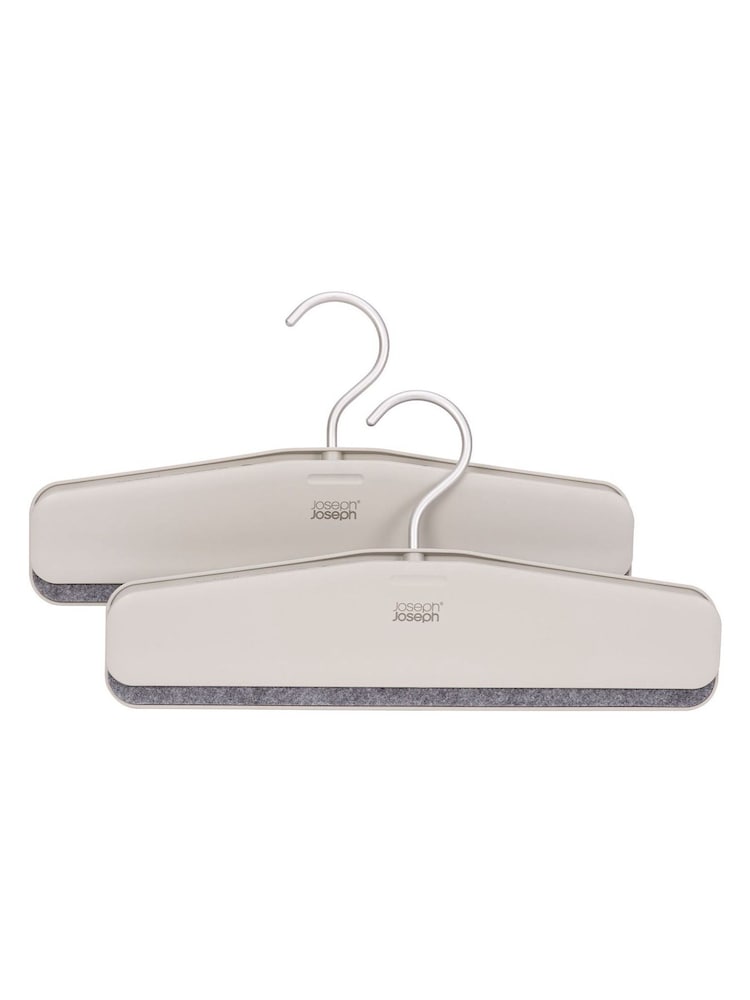Joseph Joseph 2 Pack Ecru Orderly Trousers & Skirt Hanger Hangers - Image 1 of 5 Joseph Joseph 2 Pack Ecru Orderly Trousers & Skirt Hanger Hangers - Image 1 of 5