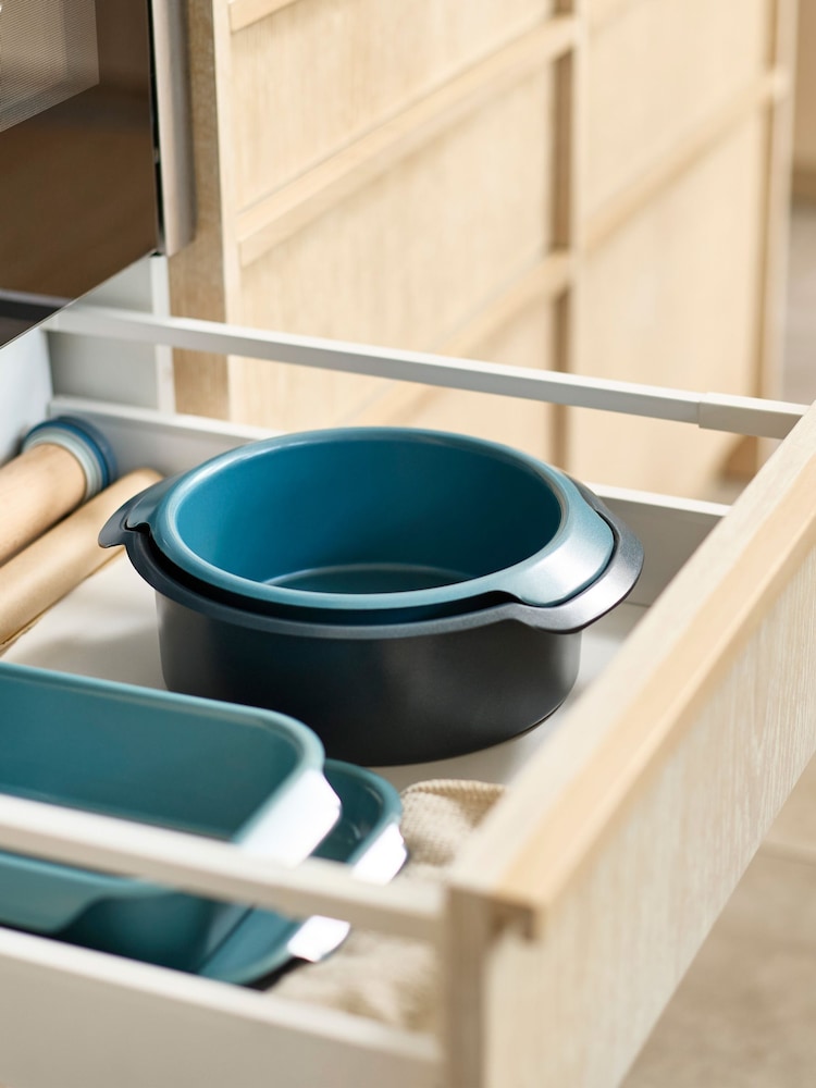 Joseph Joseph Blue Nest™ Bake Non-Stick 2-Piece Round Cake Tin Set - Image 1 of 5 Joseph Joseph Blue Nest™ Bake Non-Stick 2-Piece Round Cake Tin Set - Image 1 of 5