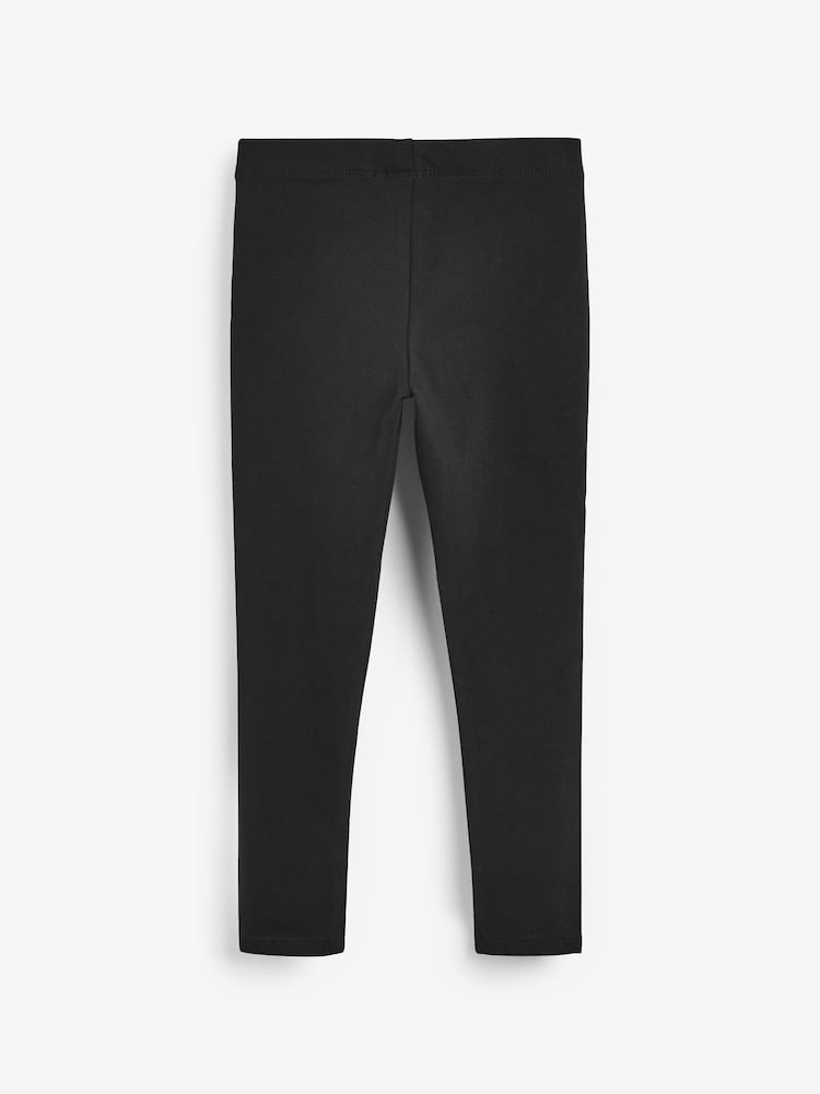 Black Regular Fit Leggings (3-16yrs) - Image 2 of 3