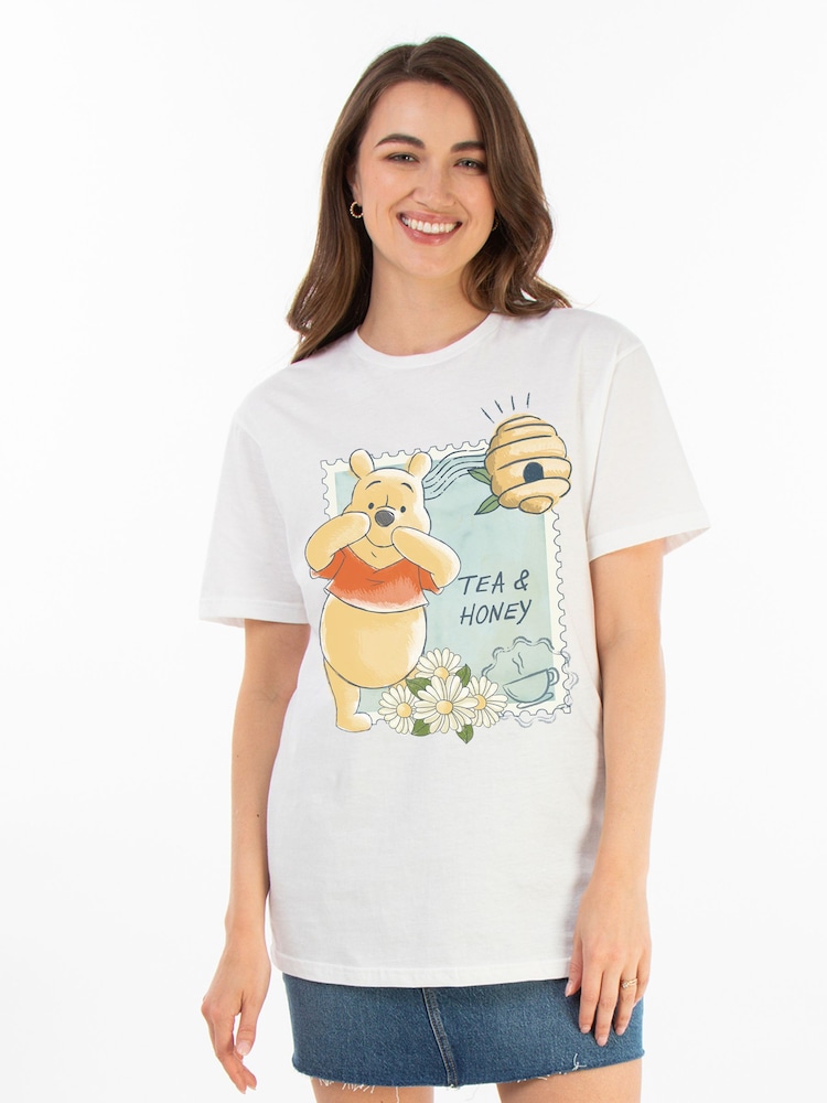 Brands In White Disney Winnie The Pooh Tea & Honey T-Shirt - Image 2 of 5 Brands In White Disney Winnie The Pooh Tea & Honey T-Shirt - Image 2 of 5