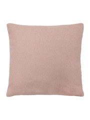 furn. Powder Pink Malham Teddy Borg Fleece Polyester Filled Cushion - Image 2 of 4