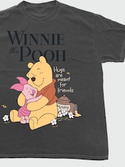 Brands In Black Disney Winnie The Pooh Hugs T-Shirt - Image 4 of 5