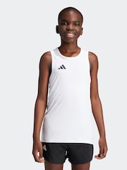 adidas White Kids Team Tank Top - Image 1 of 11