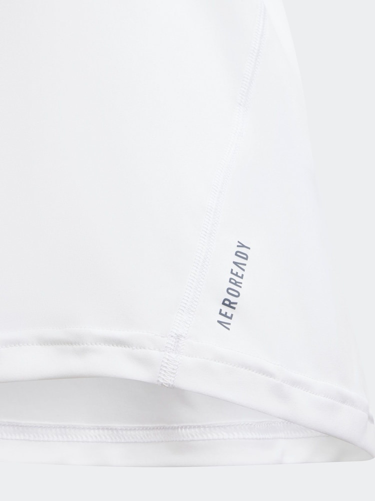adidas White Kids Team Tank Top - Image 11 of 11