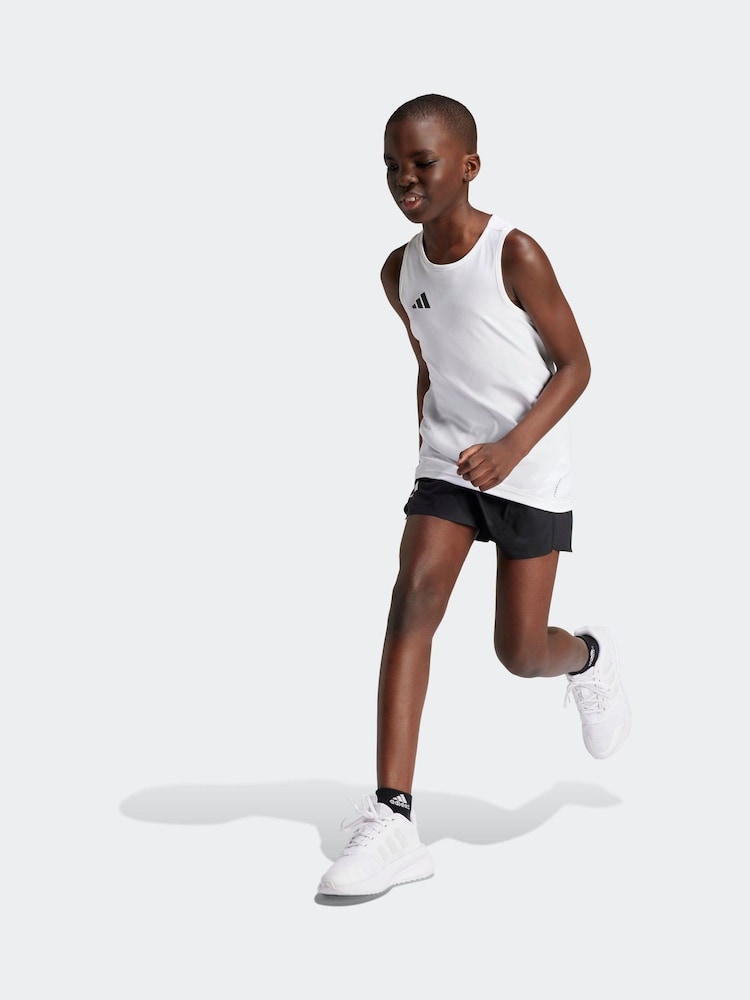 adidas White Kids Team Tank Top - Image 4 of 11
