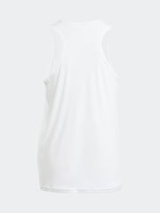 adidas White Kids Team Tank Top - Image 8 of 11