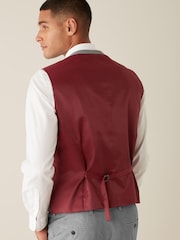Light Grey Stretch Tonic Suit: Waistcoat - Image 2 of 6