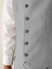 Light Grey Stretch Tonic Suit: Waistcoat - Image 3 of 6