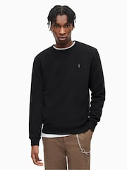 AllSaints Black Raven Crew Top - Image 1 of 5