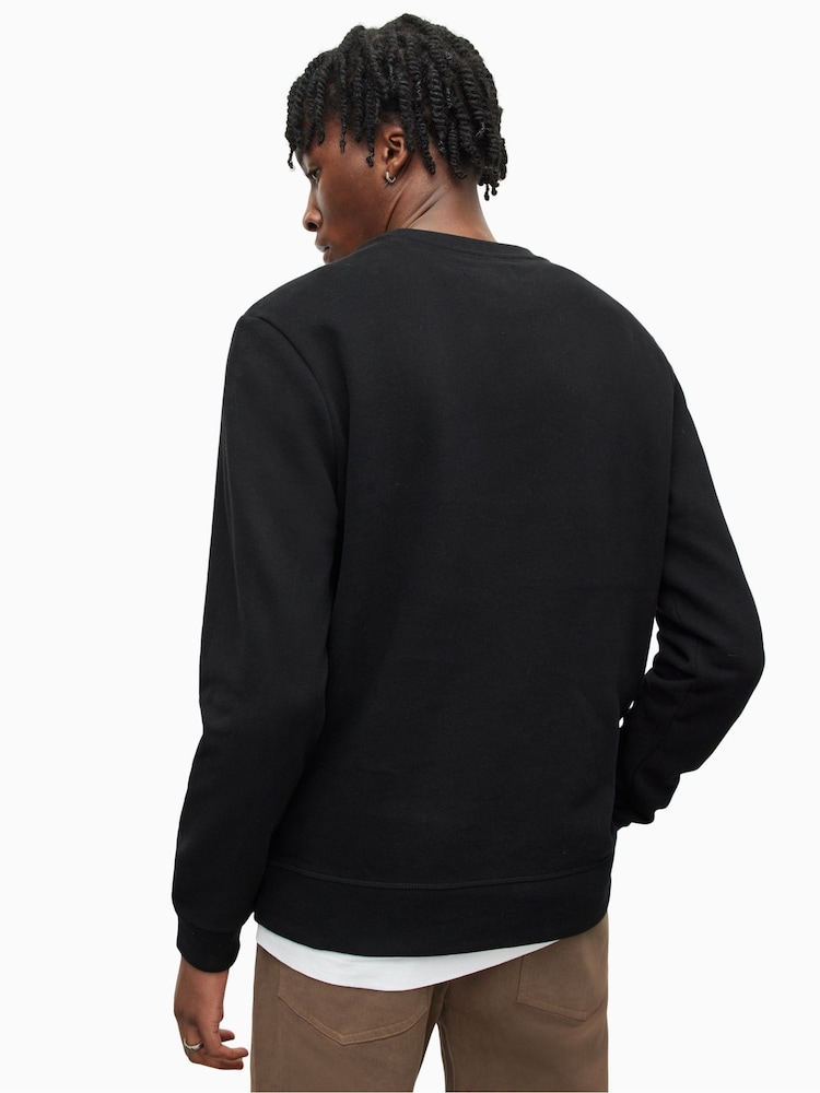 AllSaints Black Raven Crew Top - Image 2 of 5