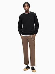 AllSaints Black Raven Crew Top - Image 3 of 5