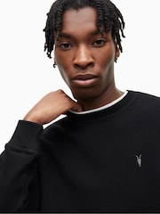 AllSaints Black Raven Crew Top - Image 4 of 5