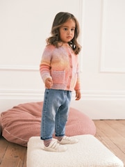 Pink/Lilac Purple Cosy Cardigan (12mths-7yrs) - Image 2 of 6
