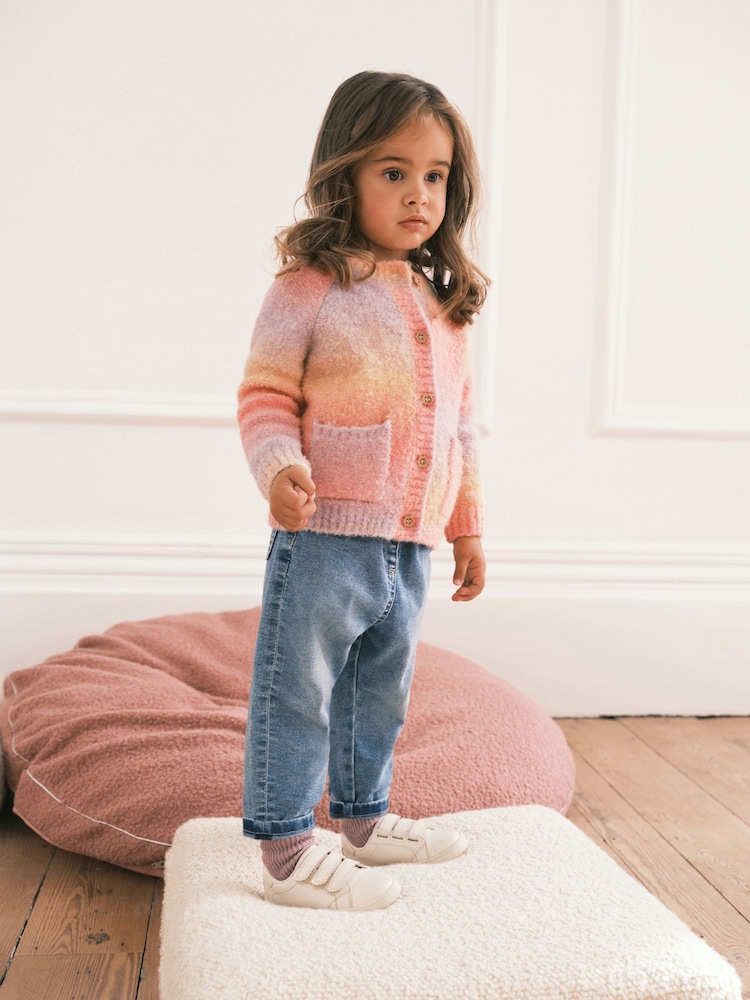Pink/Lilac Purple Cosy Cardigan (12mths-7yrs) - Image 2 of 6