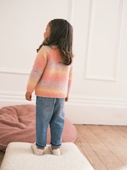 Pink/Lilac Purple Cosy Cardigan (12mths-7yrs) - Image 3 of 6