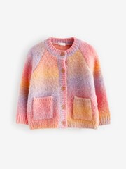 Pink/Lilac Purple Cosy Cardigan (12mths-7yrs) - Image 4 of 6