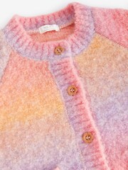 Pink/Lilac Purple Cosy Cardigan (12mths-7yrs) - Image 6 of 6