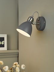 Dar Lighting Grey Frederick Single Spotlight - Image 1 of 3