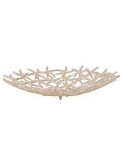 Libra Interiors Beige Seaside Starfish Beige Stonewash Shallow Bowl - Image 3 of 6