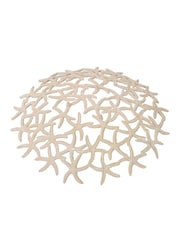 Libra Interiors Beige Seaside Starfish Beige Stonewash Shallow Bowl - Image 4 of 6