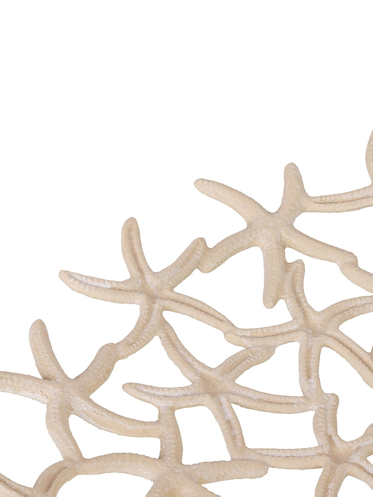 Libra Interiors Beige Seaside Starfish Beige Stonewash Shallow Bowl - Image 6 of 6
