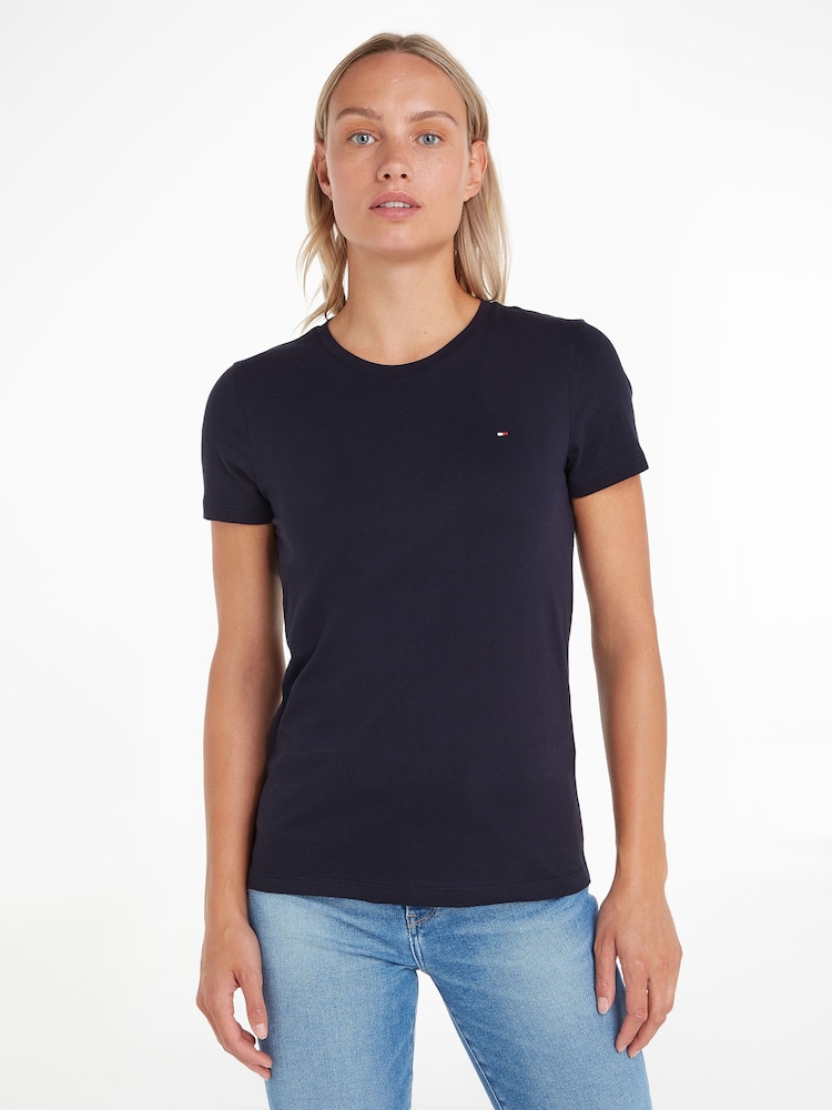 Tommy Hilfiger Navy Blue Heritage Alex 100% Cotton T-Shirt - Image 1 of 5