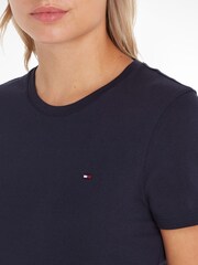 Tommy Hilfiger Navy Blue Heritage Alex 100% Cotton T-Shirt - Image 3 of 5