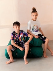 Black/White XBOX 2 Pack Short Pyjamas (5-16yrs) - Image 1 of 9
