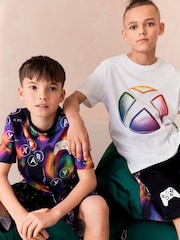 Black/White XBOX 2 Pack Short Pyjamas (5-16yrs) - Image 3 of 9
